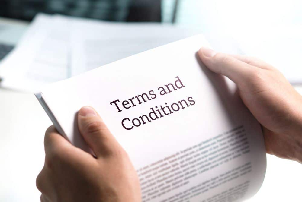 terms and conditions